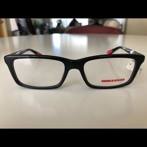 Prada Linea Eyeglasses - Black/Red